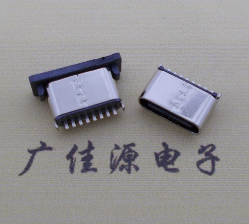 上海连接器TYPE-C8P母座直立式插座H=5.0mm