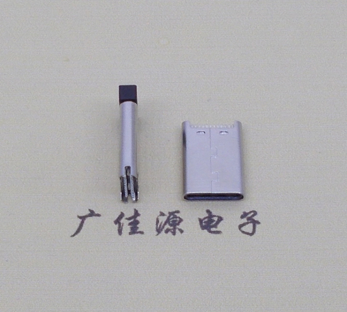 上海USB-C接口TYPE-C24P公头夹板0.7mm厚度PCB板 外壳拉伸式和铆压式具有高速数据传输和快速充电音频功能